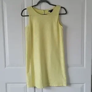 H&M sleeveless shift dress in yellow lace size XS H&M sleeveless shift dress in yellow lace size XS